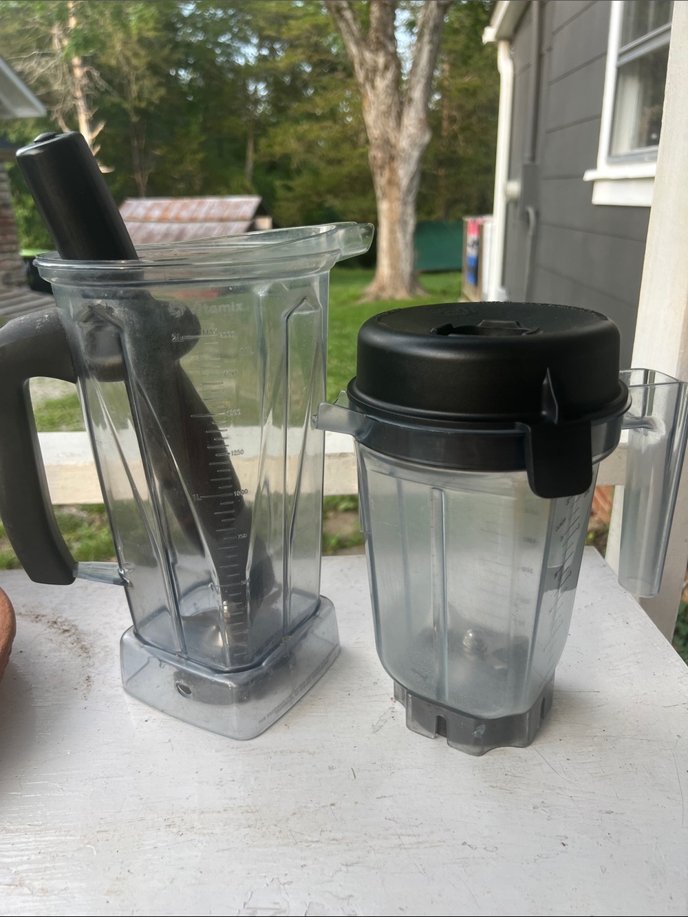 🌸Vitamix Black Plastic Blender Tamper Accessory & 2 Carafes and 1 lid